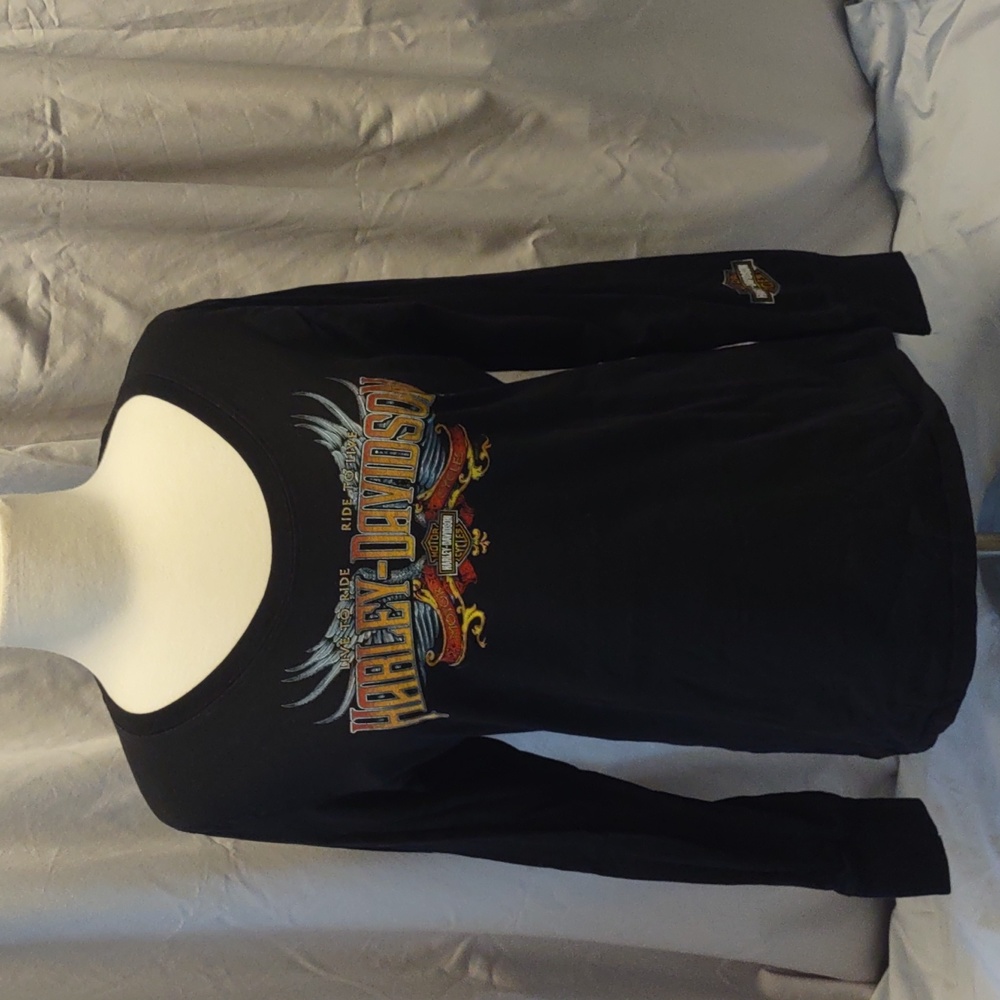 Black Harley Davidson long sleeve t-shirt size extra large